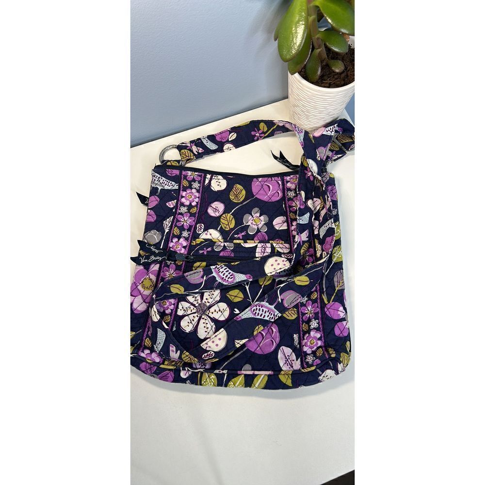 Vera Bradley Hipster Crossbody Floral nightingale Quilted Zipper
